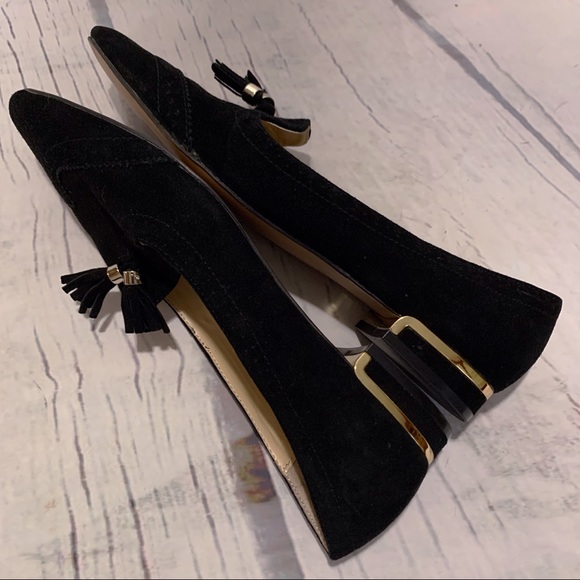 VINCE CAMUTO Rizell Black Smooth Velvet Suede Shoe - Picture 5 of 10